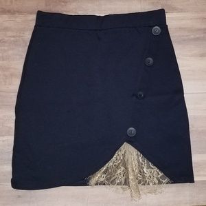 Painted Threads Navy Skirt NWT small